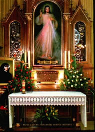 Altare di Cracovia dove è custodita Suor Faustina